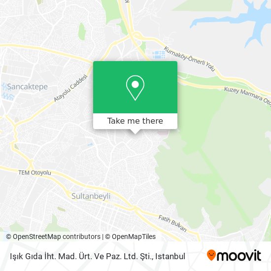 Işık Gıda İht. Mad. Ürt. Ve Paz. Ltd. Şti. map