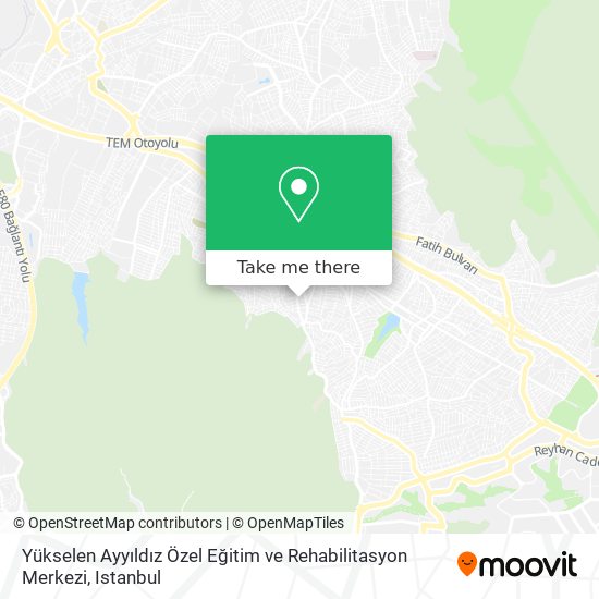 Yükselen Ayyıldız Özel Eğitim ve Rehabilitasyon Merkezi map