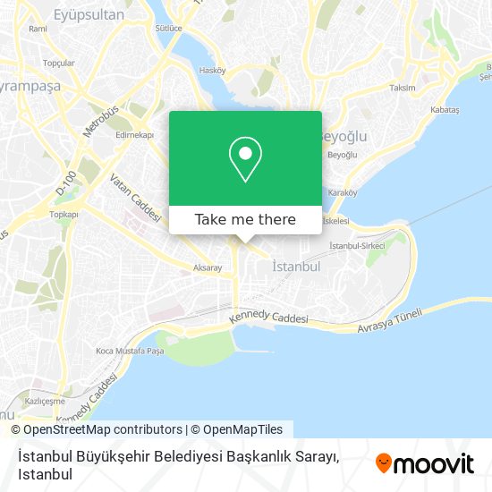 İstanbul Büyükşehir Belediyesi Başkanlık Sarayı map