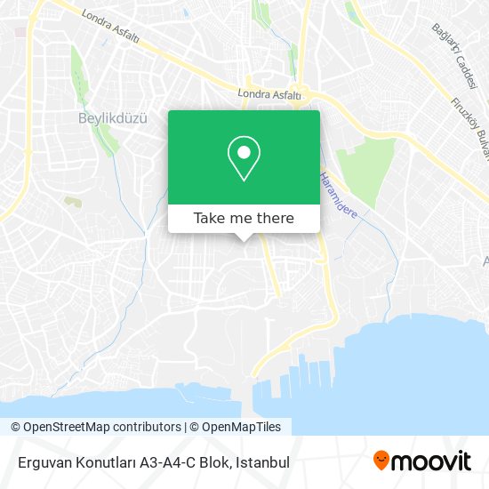 Erguvan Konutları A3-A4-C Blok map