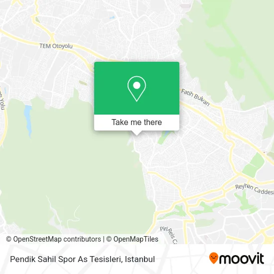 Pendik Sahil Spor As Tesisleri map
