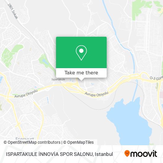 ISPARTAKULE İNNOVİA SPOR SALONU map