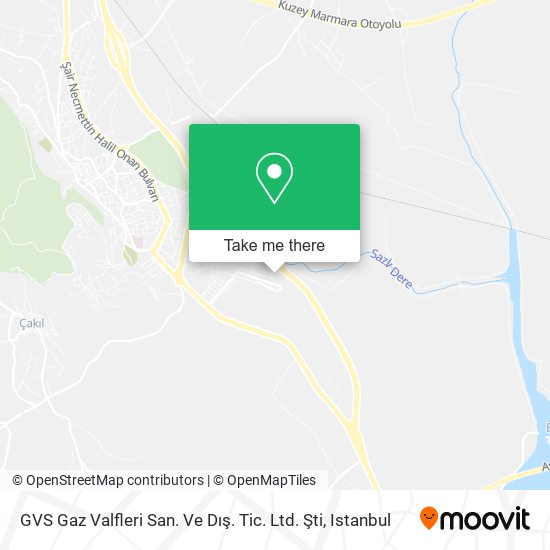 GVS Gaz Valfleri San. Ve Dış. Tic. Ltd. Şti map