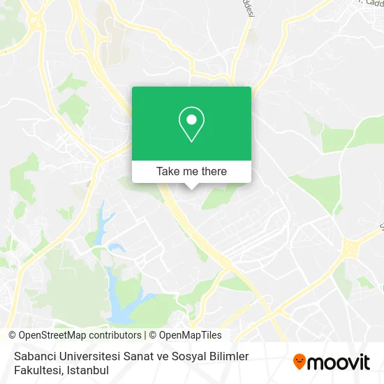 Sabanci Universitesi Sanat ve Sosyal Bilimler Fakultesi map