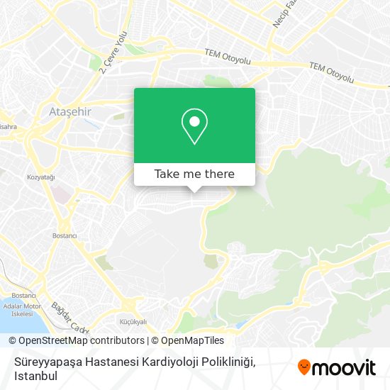 Süreyyapaşa Hastanesi Kardiyoloji Polikliniği map