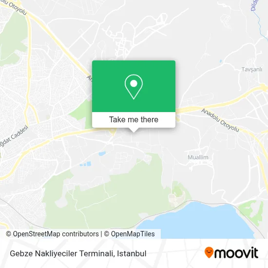 Gebze Nakliyeciler Terminali map