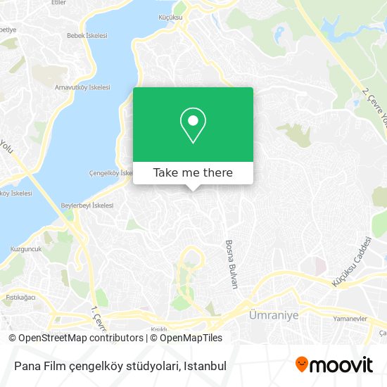 Pana Film çengelköy stüdyolari map