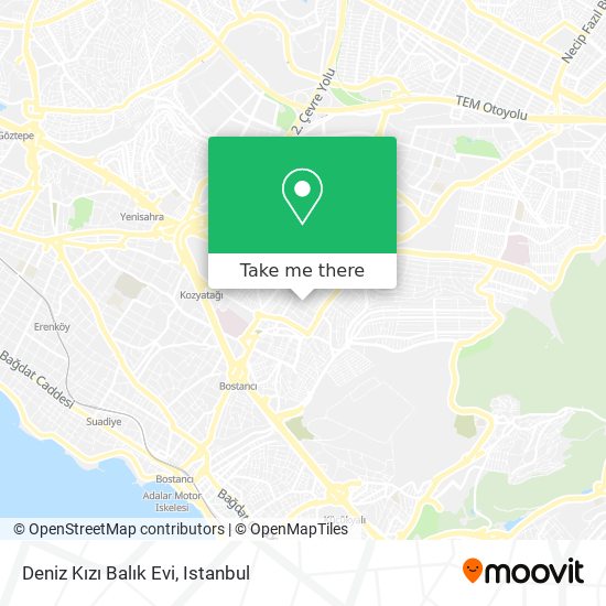 how to get to deniz kizi balik evi in atasehir by bus cable car metro ferry or train