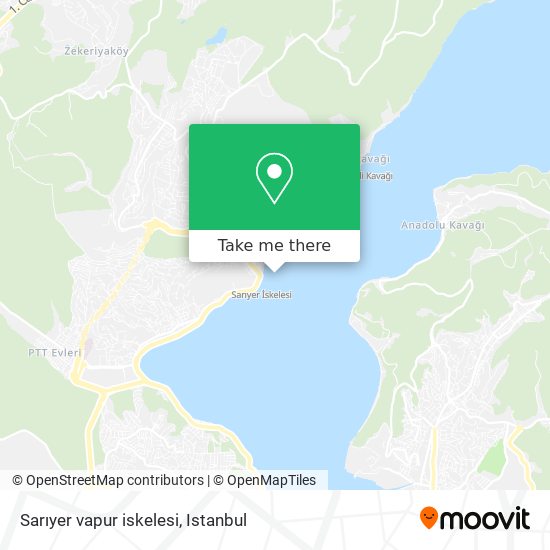 Sarıyer vapur iskelesi map