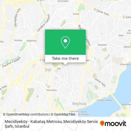 Mecidiyeköy - Kabataş Metrosu, Mecidiyeköy Servis Şaftı map