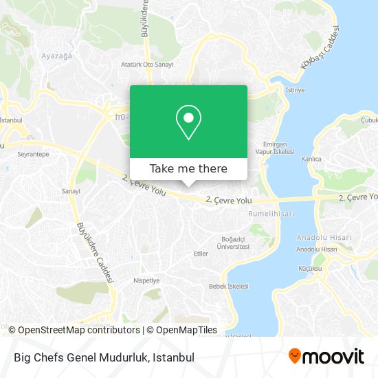 Big Chefs Genel Mudurluk map
