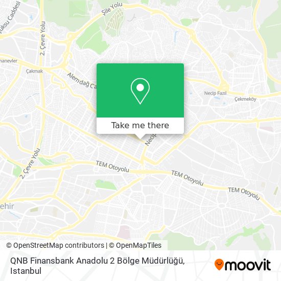 QNB Finansbank Anadolu 2 Bölge Müdürlüğü map