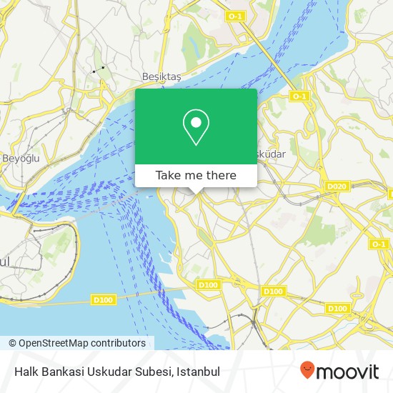 Halk Bankasi Uskudar Subesi map