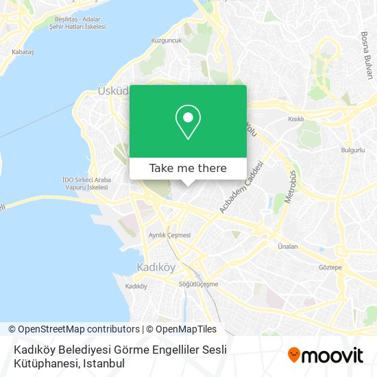 Kadıköy Belediyesi Görme Engelliler Sesli Kütüphanesi map