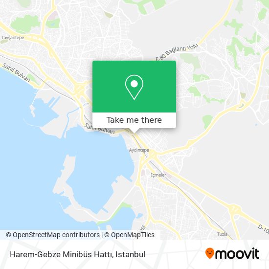 Harem-Gebze Minibüs Hattı map