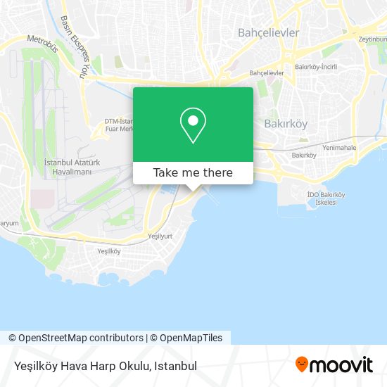 Yeşilköy Hava Harp Okulu map