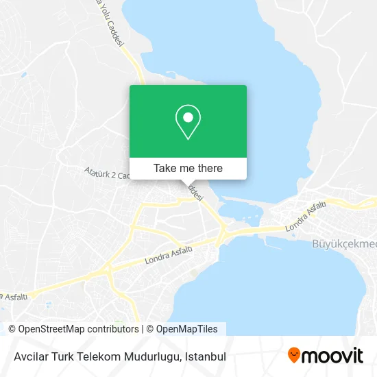 Avcilar Turk Telekom Mudurlugu map