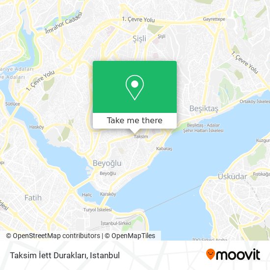 Taksim İett Durakları map