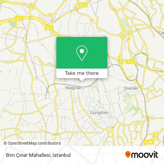 Bim Çınar Mahallesi map