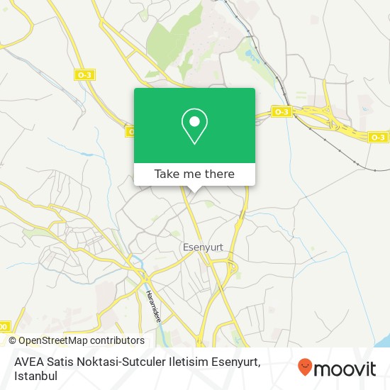 AVEA Satis Noktasi-Sutculer Iletisim Esenyurt map