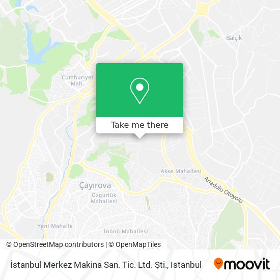 İstanbul Merkez Makina San. Tic. Ltd. Şti. map
