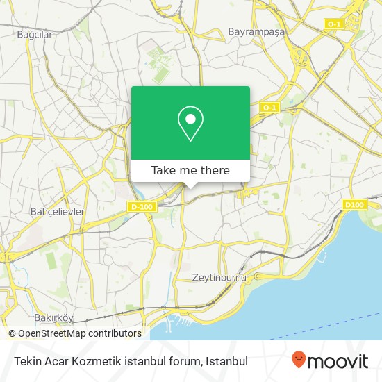 Tekin Acar Kozmetik istanbul forum map