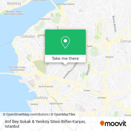 Atıf Bey Sokak & Yeniköy Sitesi Bilfen Karşısı map