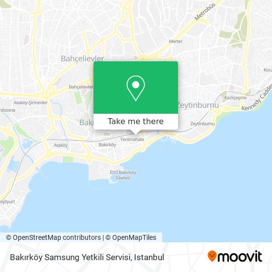 Bakırköy Samsung Yetkili Servisi map