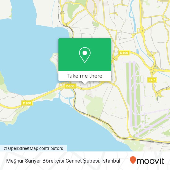 Meşhur Sariyer Börekçisi Cennet Şubesi map