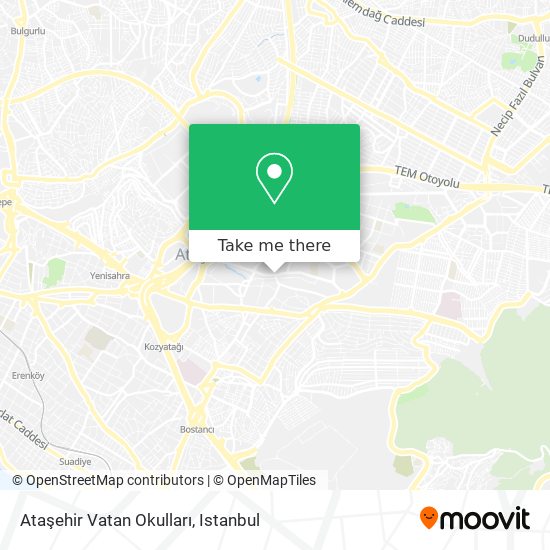 Ataşehir Vatan Okulları map