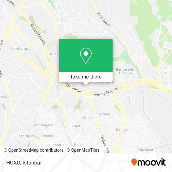 HUXO map