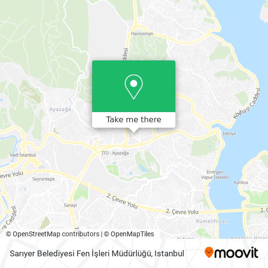 Sarıyer Belediyesi Fen İşleri Müdürlüğü map