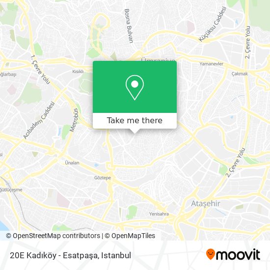 20E Kadıköy - Esatpaşa map