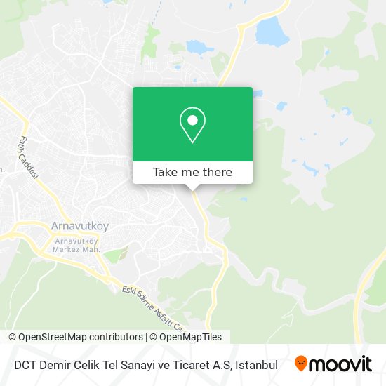 DCT Demir Celik Tel Sanayi ve Ticaret A.S map
