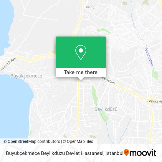 Büyükçekmece Beylikdüzü Devlet Hastanesi map