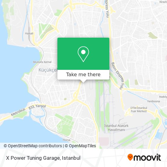 X Power Tuning Garage map