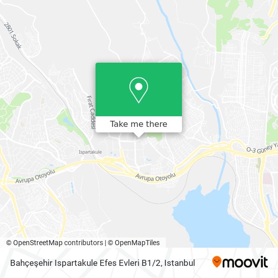 Bahçeşehir Ispartakule Efes Evleri B1 / 2 map