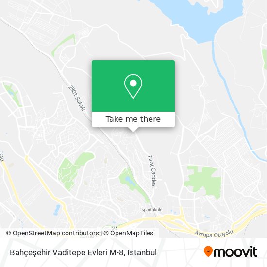 Bahçeşehir Vaditepe Evleri M-8 map