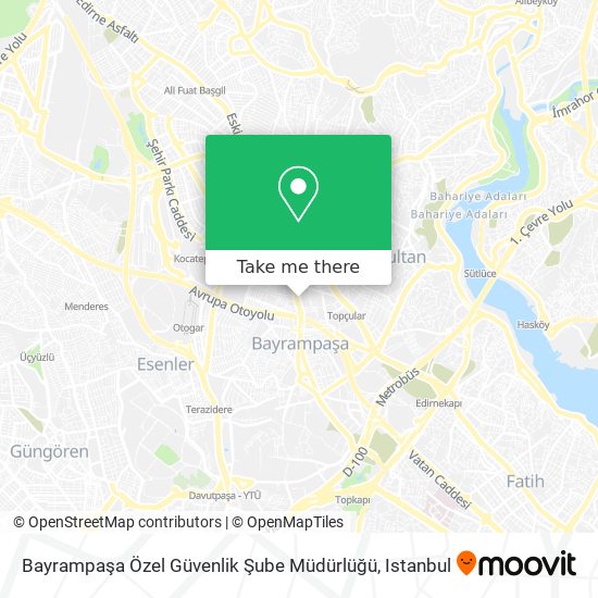 Bayrampaşa Özel Güvenlik Şube Müdürlüğü map