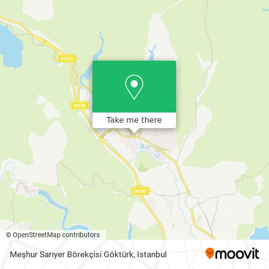 Meşhur Sarıyer Börekçisi Göktürk map