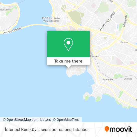 İstanbul Kadıköy Lisesi spor salonu map