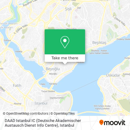 DAAD Istanbul IC (Deutsche Akademischer Austausch Dienst Info Centre) map