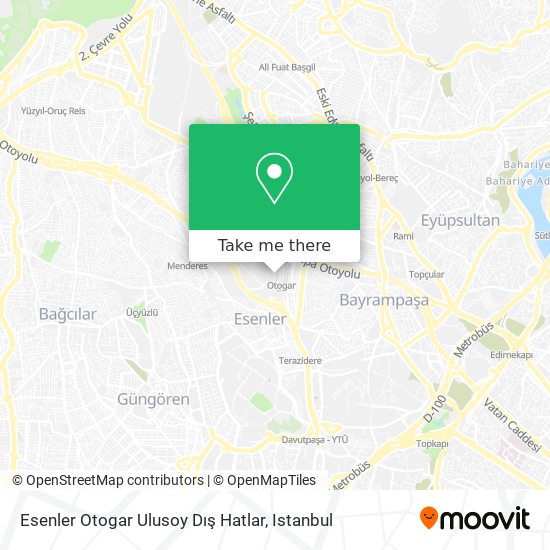 Esenler Otogar Ulusoy Dış Hatlar map