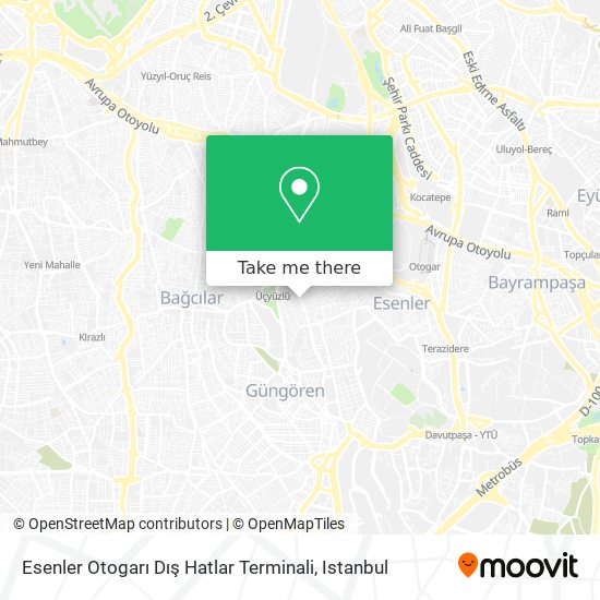 Esenler Otogarı Dış Hatlar Terminali map