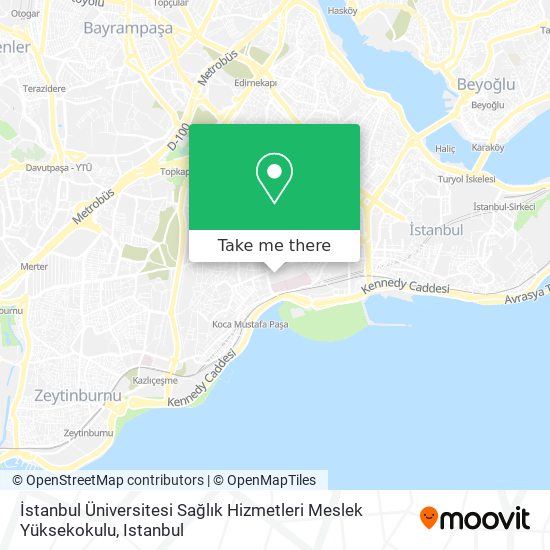 İstanbul Üniversitesi Sağlık Hizmetleri Meslek Yüksekokulu map
