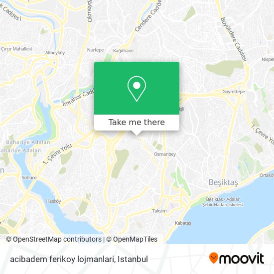 acibadem ferikoy lojmanlari map