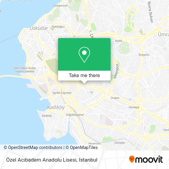 Özel Acıbadem Anadolu Lisesi map