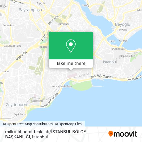 milli istihbarat teşkilatı / İSTANBUL BÖLGE BAŞKANLIĞI map