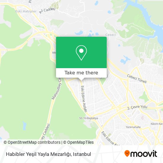 Habibler Yeşil Yayla Mezarlığı map