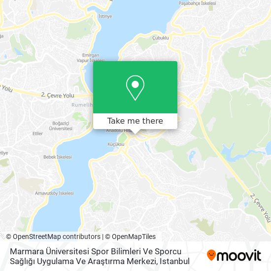 Marmara Üniversitesi Spor Bilimleri Ve Sporcu Sağlığı Uygulama Ve Araştırma Merkezi map